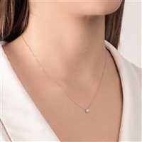 Necklace Mirco Visconti Woman collana punto luce in Gold Diamante 0.11 Ct AB892/10 - AB892/10